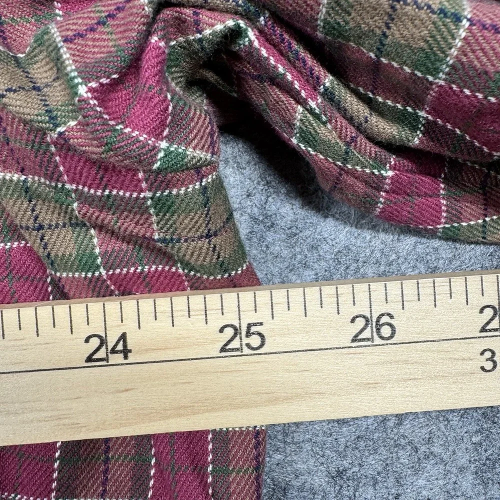 Polo Ralph Lauren Button Up Light Flannel Shirt Men's XL‎ Red/Green Plaid